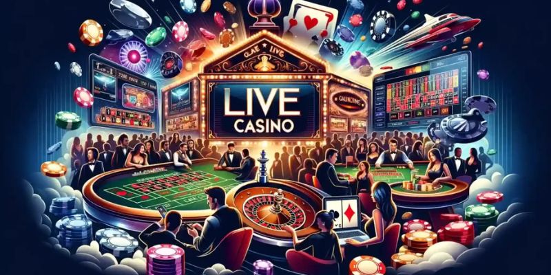 Classy live casino game hall, with positive reviews