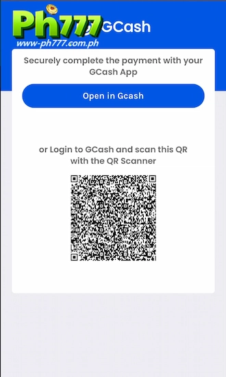 Step 3: Scan the GCash QR Code to Pay