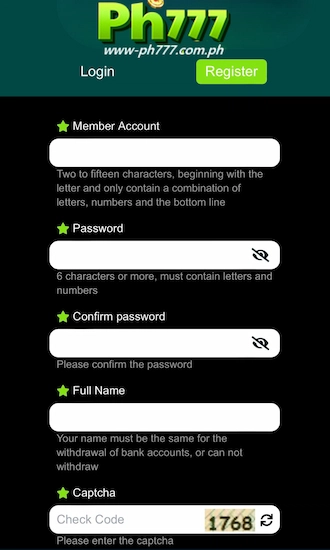 Step 2: Fill in the registration form